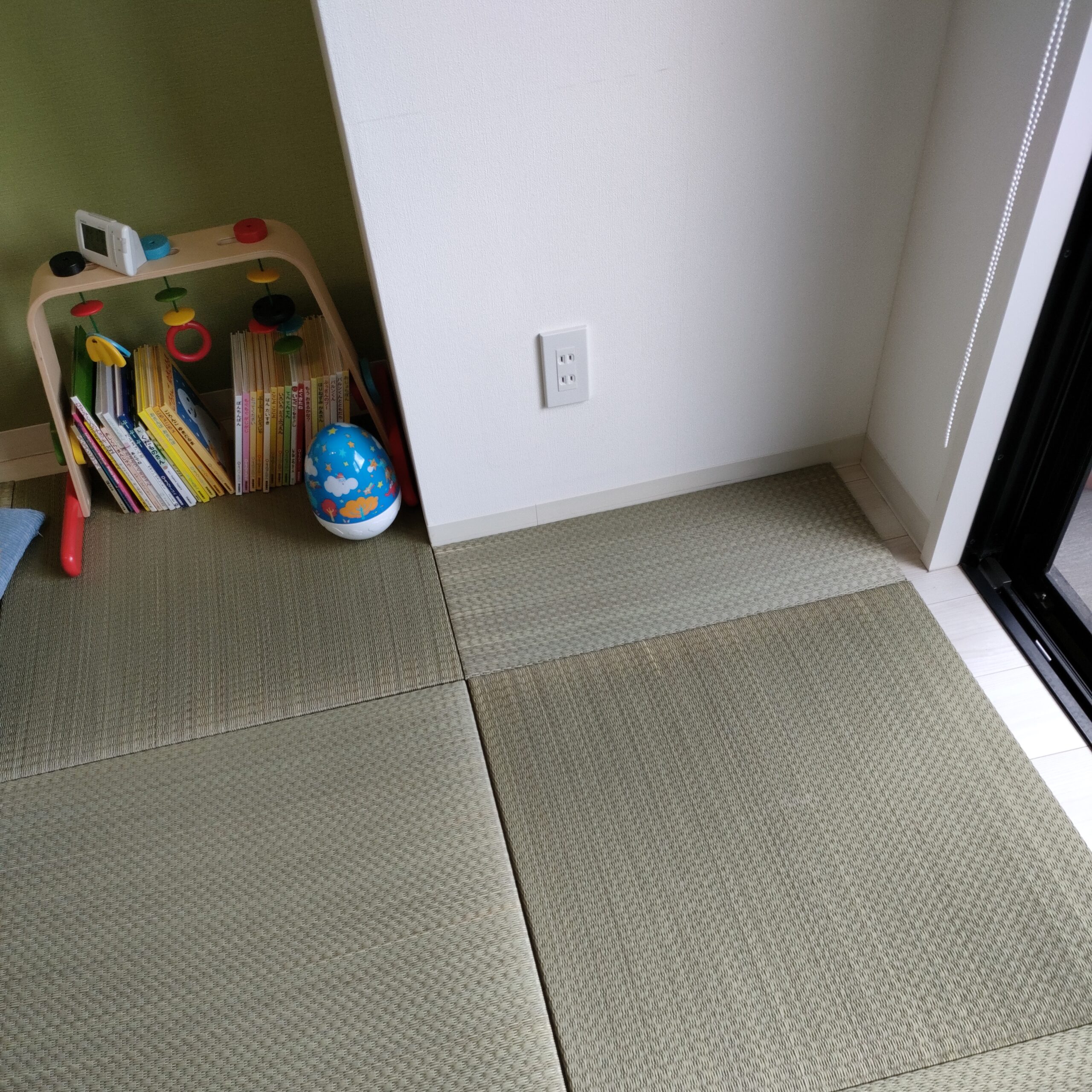 赤ちゃんスペースに置き畳を採用 １ldk３人暮らしのレイアウト まめのすみか